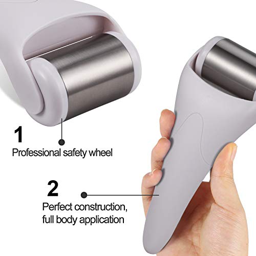 Juego de 2 rodillos de hielo para cara y ojos, hinchazón, migraña, alivio del dolor y lesiones pequeñas, productos para el cuidado de la piel