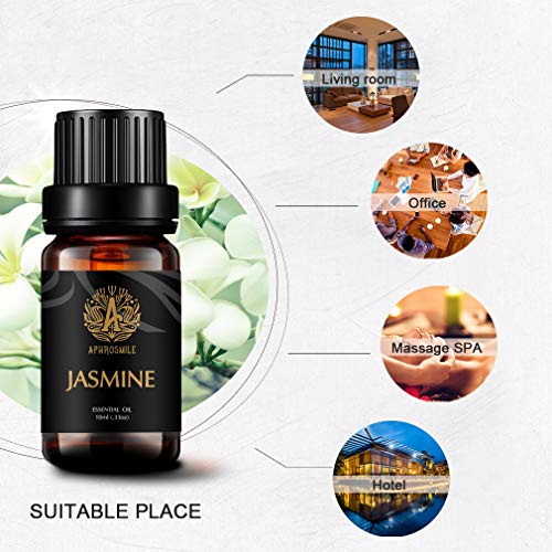 Juego de 37 tipos de aceites esenciales para aromaterapia, 10 ml, aceite esencial de rosas 100 % puro, kit de aceites esenciales para humidificador, conjunto de aceites esenciales para masaje, hogar