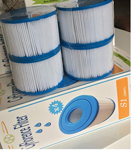 Juego de 4 filtros de SPA hinchables Intex tipo S1, 4 cartuchos de filtrado para SPA, protección antibacterias, 7,3cm de altura, diámetro: 10,8cm, diámetro del orificio: 4,2cm