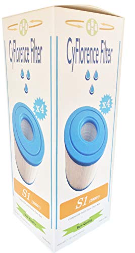 Juego de 4 filtros de SPA hinchables Intex tipo S1, 4 cartuchos de filtrado para SPA, protección antibacterias, 7,3cm de altura, diámetro: 10,8cm, diámetro del orificio: 4,2cm