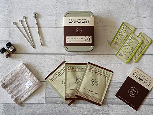 Juego de 4 piezas de cóctel – The Old Fashioned – Champagne Cocktail – Moscow Mule – Gin & Tonic – Set de regalo de cóctel premium, el combo perfecto para cualquier amante del cóctel!