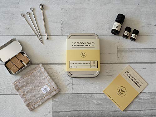 Juego de 4 piezas de cóctel – The Old Fashioned – Champagne Cocktail – Moscow Mule – Gin & Tonic – Set de regalo de cóctel premium, el combo perfecto para cualquier amante del cóctel!