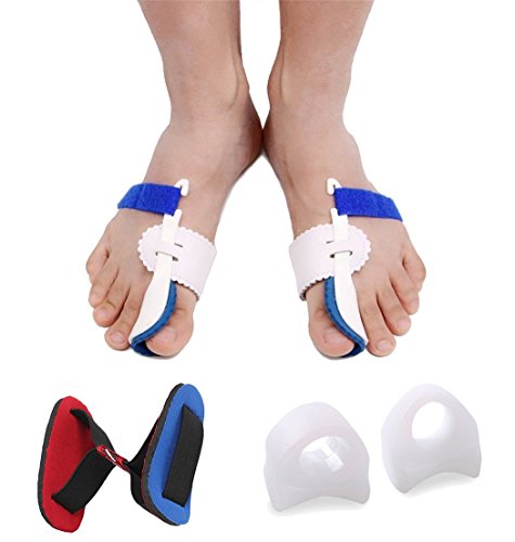 Juego de 5 piezas para corrector de juanetes y alivio del dolor nocturno Hallux Valgus