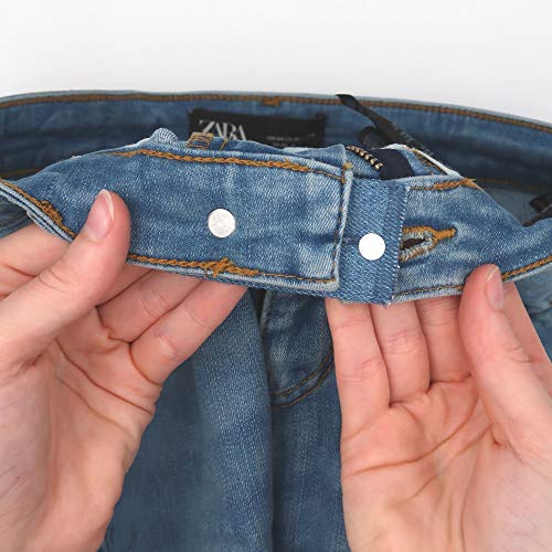 Juego de 6, Extensor de Cintura para Jeans, Pantalones, vestidos y faldas, Alargador Pantalones hasta 5 cm, Extensión de Cintura para Pantalones, Botón de extensión ajustable para Pantalones