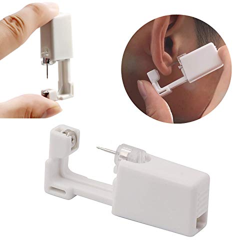 Juego de 6 herramientas para piercing de oreja sin dolor, de seguridad desechable, con espárragos