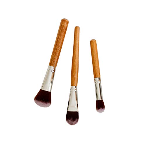 Juego de brochas de maquillaje veganas y sin crueldad, 11 brochas de maquillaje premium con cerdas sintéticas; base, mezcla, polvo facial, colorete, corrector, pinceles para ojos