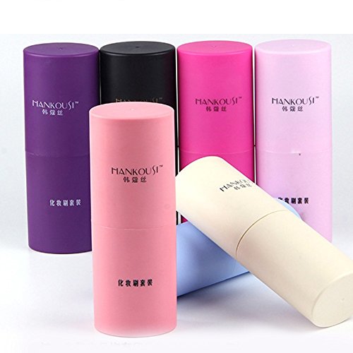 Juego de brochas profesionales de maquillaje para sombra, delineador, polvos, colorete, 12 unidades con estuche