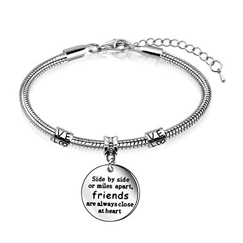 Juego de collar, pulsera y llavero para regalo para amigos, joyería creativa para regalos de graduación o cumpleaños