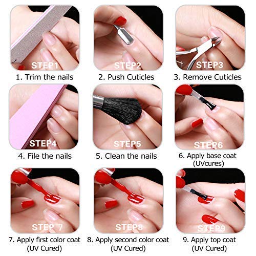 Juego de esmaltes de uñas de gel de la serie LILAC & LILLIES - 6 colores nude gris y blanco