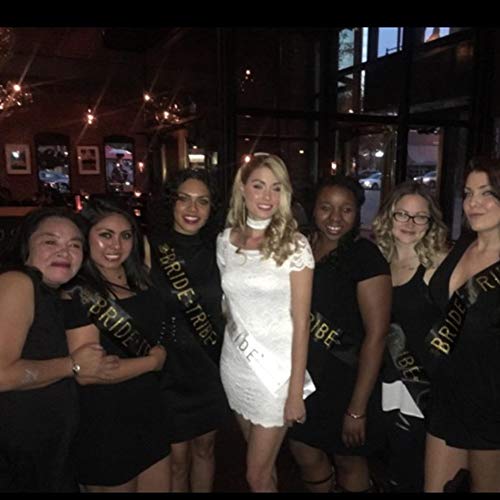 Juego de marcos para una fiesta de despedida de soltera de Tribu de la novia: 1 Novia que será el marco, 11 Tribu de la novia, 1 velo de novia con peine, Kit de decoraciones de boda compromiso