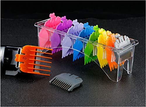 Juego de peine guía para cortapelos, juego de peine guía T.face, peine de límite para cortapelos Juego de peines de fijación para cabello Ideal para estilistas y barberos profesionales (8 piezas)