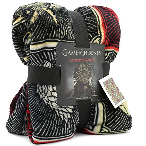 Juego de Tronos Regalos Merchandise GOT Manta super suave para cama Stark Lannister Targaryen Greyjoy Baratheon Tyrell Gran Casa Símbolos Westeros