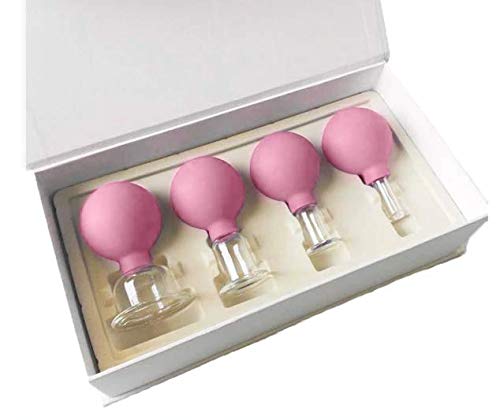 Juego de ventosas al vacío con cabezal de goma, vidrio anticelulítico-terapia - Pack: con caja de regalo [350853]/china