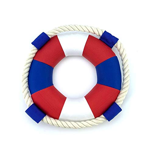 Juguete para Mascotas Cute Lifebuoy Throwing Training Dog Toys Puppy Clean The Teeth Cuerda De Algodón Chew Toy para Pequeños, Medianos Y Grandes Productos para Mascotas