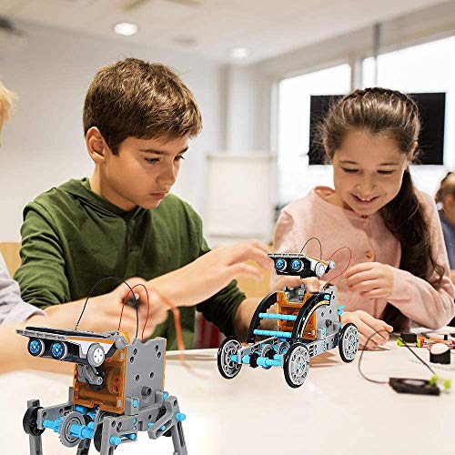 Juguetes Stem para niños de 8 años Kit de Robot Solar 12 en 1 Aprendizaje Educativo Ciencia Construcción de Juguetes con alicates para niños de 8-12 años