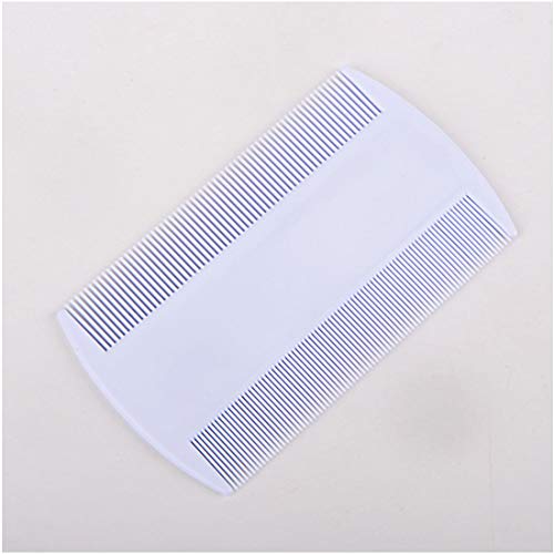 Junecat 2 Piezas de plástico de Color Puro al Diente Piojos antipulgas para Mascotas peines de Doble Cara Nit niños (Color al Azar)