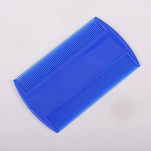 Junecat 2 Piezas de plástico de Color Puro al Diente Piojos antipulgas para Mascotas peines de Doble Cara Nit niños (Color al Azar)