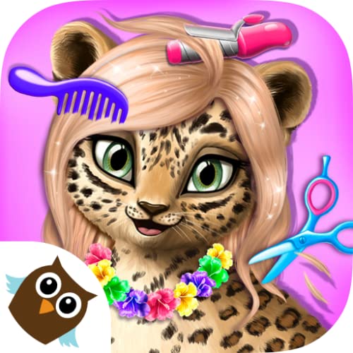 Jungle Animal Hair Salon - Juego de corte y peinado y moda para niños
