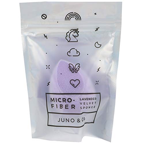 Juno & Co, esponja de microfibra, terciopelo lavanda, 1 unidad