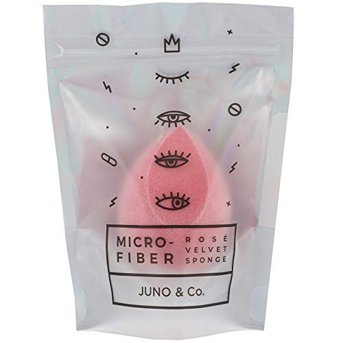 Juno & Co, esponja de microfibra, terciopelo rosa, 1 unidad