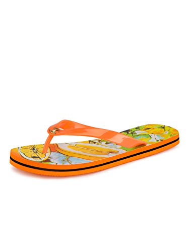 Just Cavalli - Chanclas Mujer, 40, Arancione