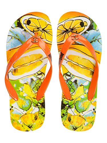 Just Cavalli - Chanclas Mujer, 40, Arancione
