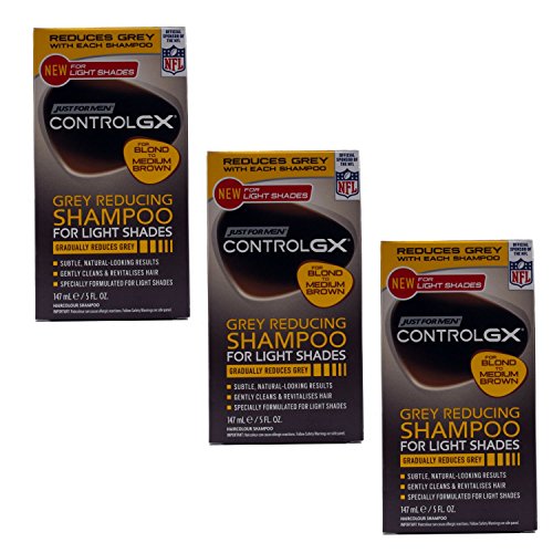 Just For Men Control GX. Champú reductor de canas para cabellos claros (3 unidades)