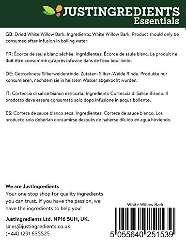 JustIngredients Essential Corteza de Sauce Blanco - 500 gr