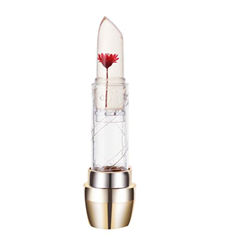JUTOO Flores para calentar lápiz labial plateado.