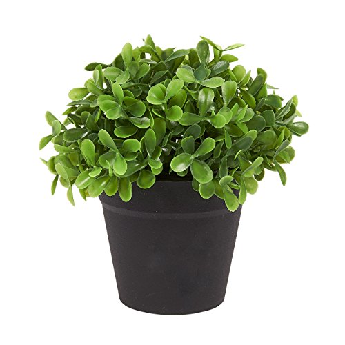 Juvale Planta Artificial decoración (Juego de 3) - casa de Las Plantas Artificiales de Interior decoración - 5 x 5,2 x 5 Pulgadas