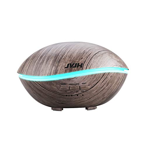 JVJH Ckeyin Difusor Ultrasónico, Difusor De Aceite Esencial De 500 Ml, con 4 Modos para Ajustar El Tiempo, Luces Led De 7 Colores, Adecuado para Habitación De Bebé, Familia, Yoga, SPA, Oficina… JVJH Ckeyin Difusor Ultrasónico, Difusor De Aceite Esencial De 500 Ml, con 4 Modos para Ajustar El Tiempo, Luces Led De 7 Colores, Adecuado para Habitación De Bebé, Familia, Yoga, SPA, Oficina…