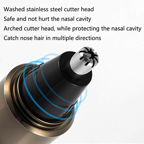 JYMSB Cortapelos Nariz y Oreja sin Dolor, 4 en 1 Recortador de Pelo y Cejas, para Nariz Oído y Pelo Facial Cabeza Lavable