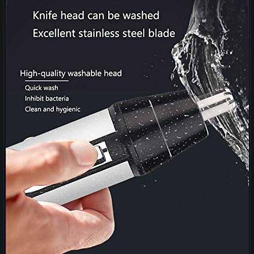 JYMSB Cortapelos Nariz y Orejas, Profesional Depiladora Facial Sin Dolor, 4 en 1 Multifuncional para Nariz/Orejas/Ceja/Barba