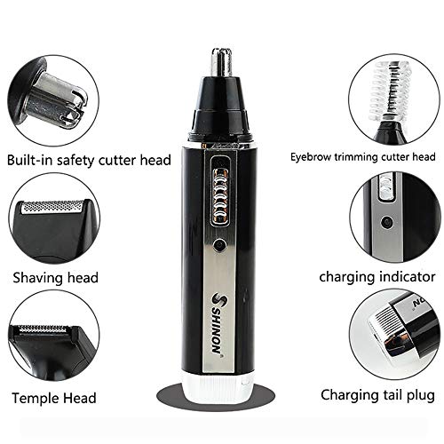 JYMSB Nose Hair Trimmer sin Dolor, Profesional Cortapelos Nariz y Oreja, Recortador de Pelo y Cejas Lavable Desmontable para Hombres y Mujeres
