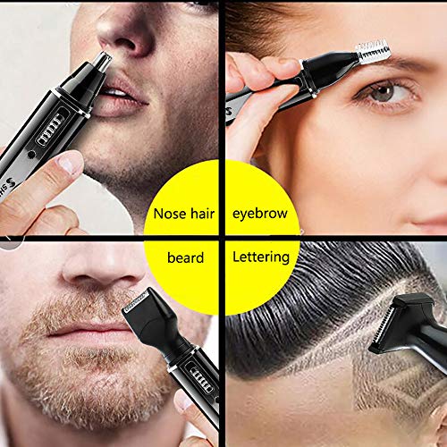 JYMSB Nose Hair Trimmer sin Dolor, Profesional Cortapelos Nariz y Oreja, Recortador de Pelo y Cejas Lavable Desmontable para Hombres y Mujeres