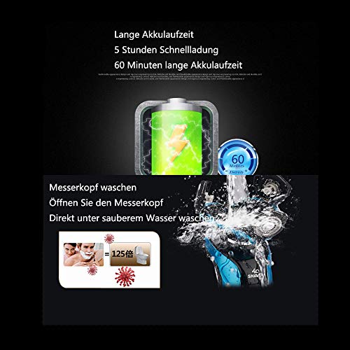 JYMSB Profesional Sin Dolor Cortapelos Nariz Y Orejas, 4 En 1 Multifuncional Impermeable Recortador Pelos Nariz Y Orejas, para Nariz/Orejas/Ceja/Barba