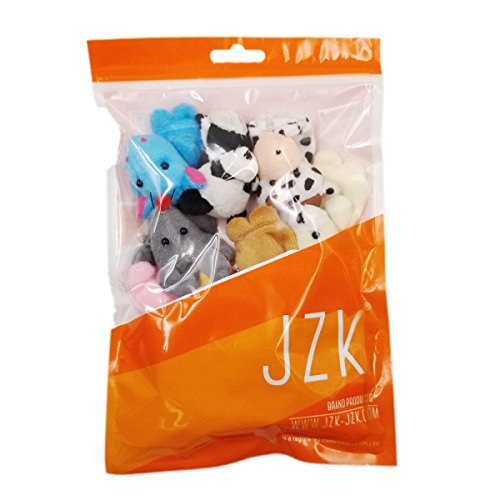 JZK 11 Marionetas Dedo Animales Dedos títeres Animal Juguetes pequeños Juguetes de Peluche para niños favores Partido Fiesta cumpleaños Rellenos Bolsas Regalo