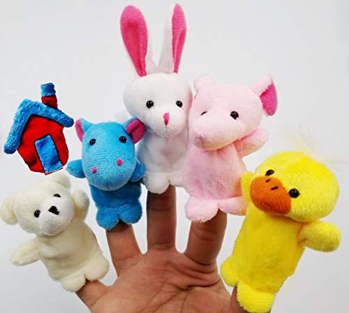 JZK 11 Marionetas Dedo Animales Dedos títeres Animal Juguetes pequeños Juguetes de Peluche para niños favores Partido Fiesta cumpleaños Rellenos Bolsas Regalo