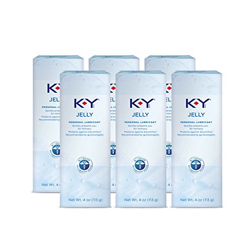 K-Y Jelly Personal Water Based Lubricant, 4 Ounce (Pack of 6) by K-y