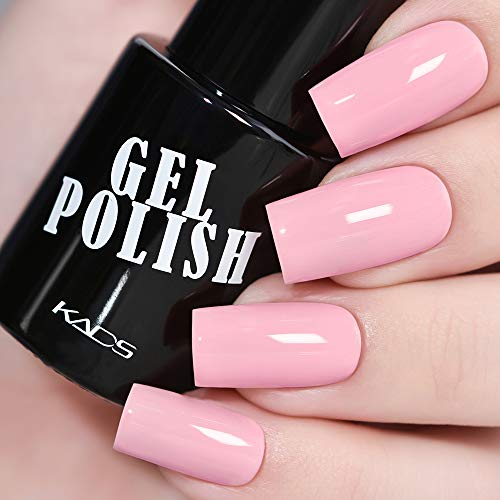 KADS Kit Uñas de Gel Esmalte Semipermanente de Color 6pcs Laca Soak Off Top Coat Base Coat UV LED Manicura Arte 9.5ml