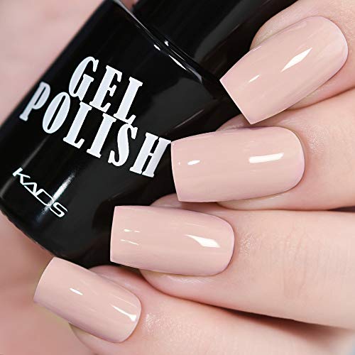 KADS Kit Uñas de Gel Esmalte Semipermanente de Color 6pcs Laca Soak Off Top Coat Base Coat UV LED Manicura Arte 9.5ml