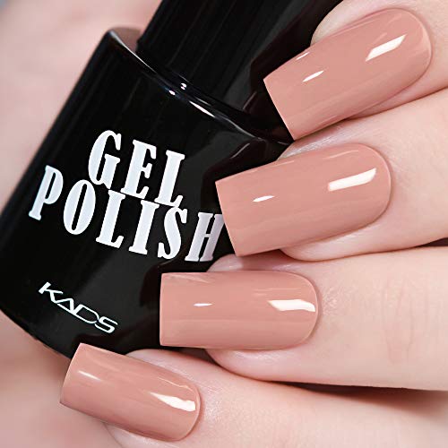 KADS Kit Uñas de Gel Esmalte Semipermanente de Color 6pcs Laca Soak Off Top Coat Base Coat UV LED Manicura Arte 9.5ml