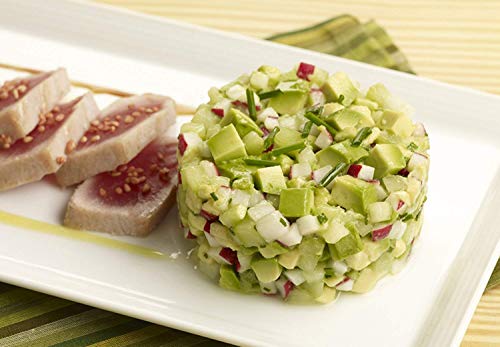 Kaishane Set profesional Aros Redondos,Juego de moldes para postres,Aros Emplatar,Molde de pastel Acero Inoxidable Contiene 4 anillas y 4 Alimentos pressen