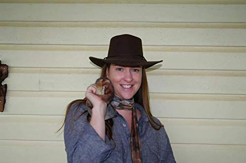 Kakadu Traders Cowboy Western Plains Soaka - Soaka con ala moldeable y sombrero rojo M