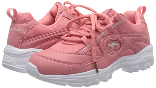 KangaROOS Kw-Chunky, Zapatillas para Mujer, Rojo (Dusty Rose 6058), 38 EU
