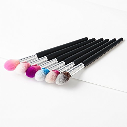 Kanggest 1pc cepillo profesional de maquillaje brocha para polvos y Cepillo Cosmético Herramientas de belleza con mango de madera(Púrpura)