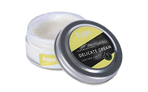 Kaps Crema para El Cuidado del Calzado, Cuidado Intensivo Y Nutritivo del Cuero, Delicate, 70 Colores (100 - incoloro)