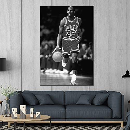 Karen Max Michael Jordan Slam Dunk Air Basketball Legende New Home Regalos Wohnkultur Sport Poster Ölgemälde Lienzo Imprenta, 40 x 60 cm