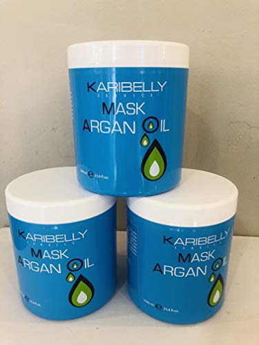 Karibelly Mascarilla para el Pelo de Argan con Omega 3 - 1000 ml