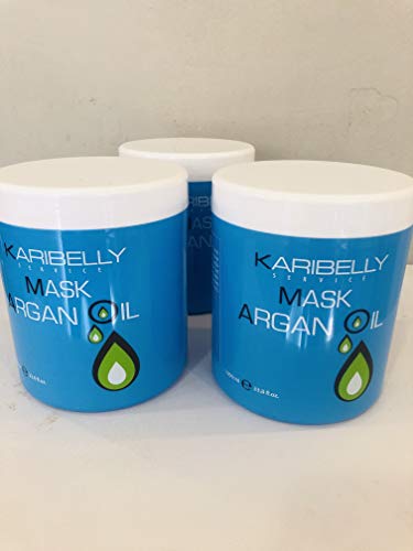 Karibelly Mascarilla para el Pelo de Argan con Omega 3 - 1000 ml